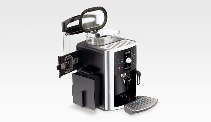 KRUPS FULLY AUTOMATIC ESPRESSERIA CHROME SIDE