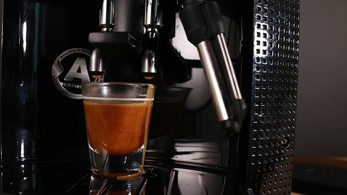 KRUPS FULLY AUTOMATIC ESPRESSERIA SIDE CLOSE UP